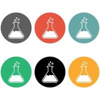 Flask Erlenmeyer Icon Vector Design Template