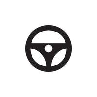 steering wheel icon vector design template