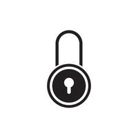 lock icon vector design template