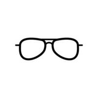 plantilla de diseño de vector de icono de gafas