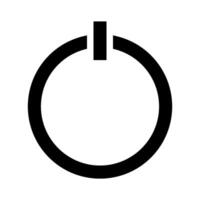 electricity power and button icon vector design template