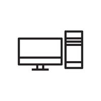 monitor  icon vector design template