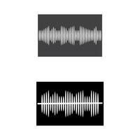 sound wave and speaker icon vector design template