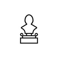 statue icon vector design templates