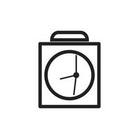 watch and clock time icon vector design template