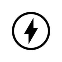 electricity power and button icon vector design template
