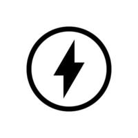 electricity power and button icon vector design template