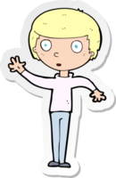 Aufkleber eines Cartoon-Doodles png