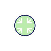 minimize icon vector design template simple
