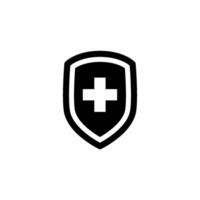 Protection shield Icon Vector Design Template