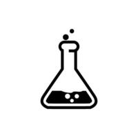 Flask Erlenmeyer Icon Vector Design Template