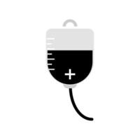 Medical infuse blood bag icon vector design template