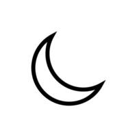 moon icon vector design template