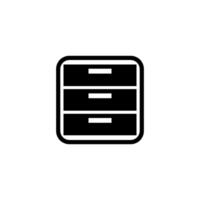 Furniture rack icon vector design template