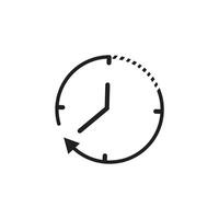 watch and clock time icon vector design template