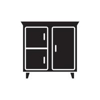 furniture Cupboard wardrobe icon vector design template