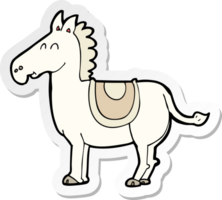 sticker of a cartoon donkey png