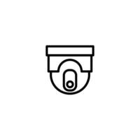 Dome CCTV Security Camera Icon vector design templates