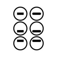 minimize icon vector design template simple