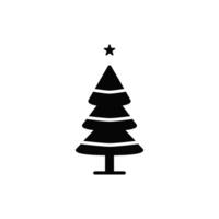 Christmas spruce pine icon vector design template