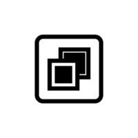 restore down icon vector design template