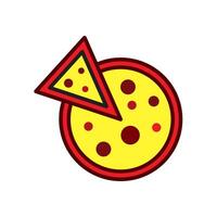 Pizza icono vector diseño plantillas