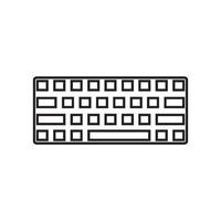 teclado icono vector diseño modelo