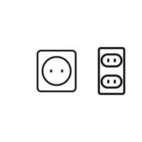 electric socket icon vector design template