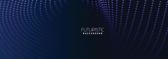 background in futuristic data technology. Halftone waves with dots. flowing dots on a dark blue backdrop. Particles of digital waves in abstraction. Background for an abstract halftone illustration vector