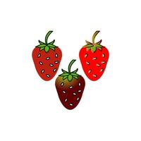 strawberry icon design vector templates