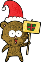 laughing christmas teddy  bear cartoon png