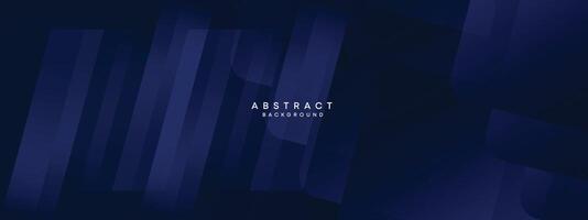 Abstract gradient dark navy blue web banner. dark blue light business banner design background. diagonal geometric pattern circle, and square shape for poster, cover, presentation, flyer, or header vector