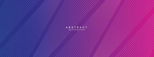 Blue, purple gradient abstract waving circles lines Technology web banner background. Modern magenta, pink gradient with glowing lines and shiny geometric diagonal shape for brochure, cover, header vector