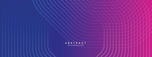 Blue, purple gradient abstract waving circles lines Technology web banner background. Modern magenta, pink gradient with glowing lines and shiny geometric diagonal shape for brochure, cover, header vector