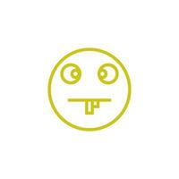 emoji stupid of smile icon vector design template