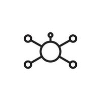 molecule icon vector design template