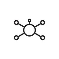 molecule icon vector design template