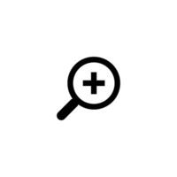 magnifying glass icon vector design template