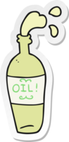 pegatina de un aceite de dibujos animados png