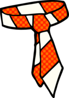 cartoon doodle striped tie png