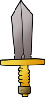 daga de garabato de dibujos animados png