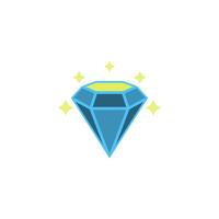 Diamond Trendy Icon vector design templates simple