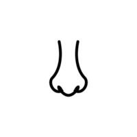 nose icon vector design template simple