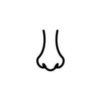 nose icon vector design template simple