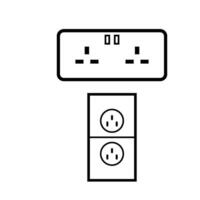 electric socket icon vector design template