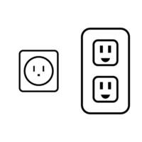 electric socket icon vector design template