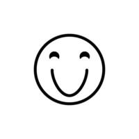 emoji estúpido de sonrisa icono vector diseño modelo