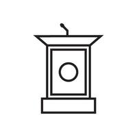 podium icon vector design template