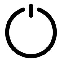 electricity power and button icon vector design template