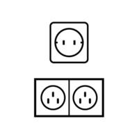 electric socket icon vector design template